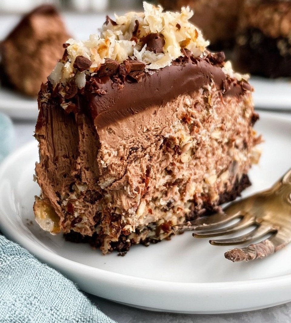 German Chocolate Cheesecake