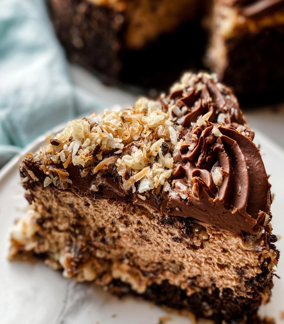 German Chocolate Cheesecake