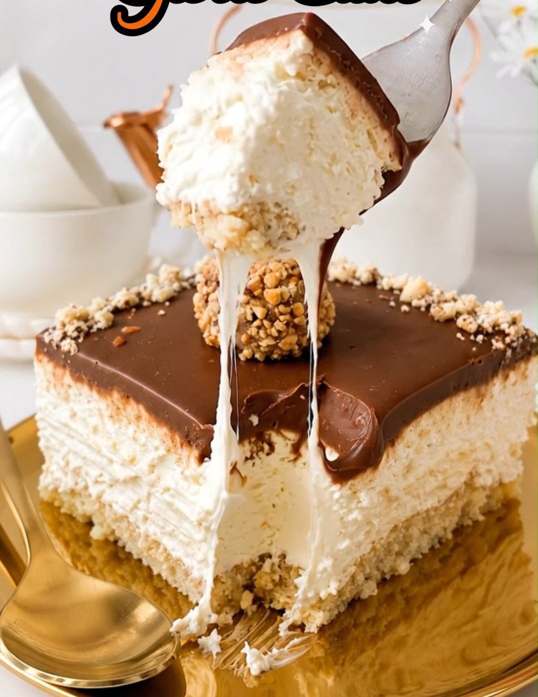 No-Bake Giotto Chocolate Hazelnut Cake