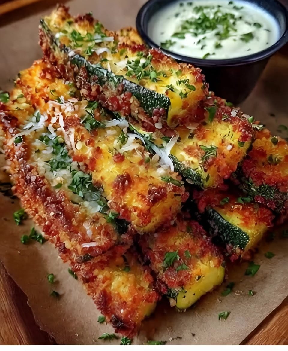 Crispy Parmesan-Panko Zucchini Fries