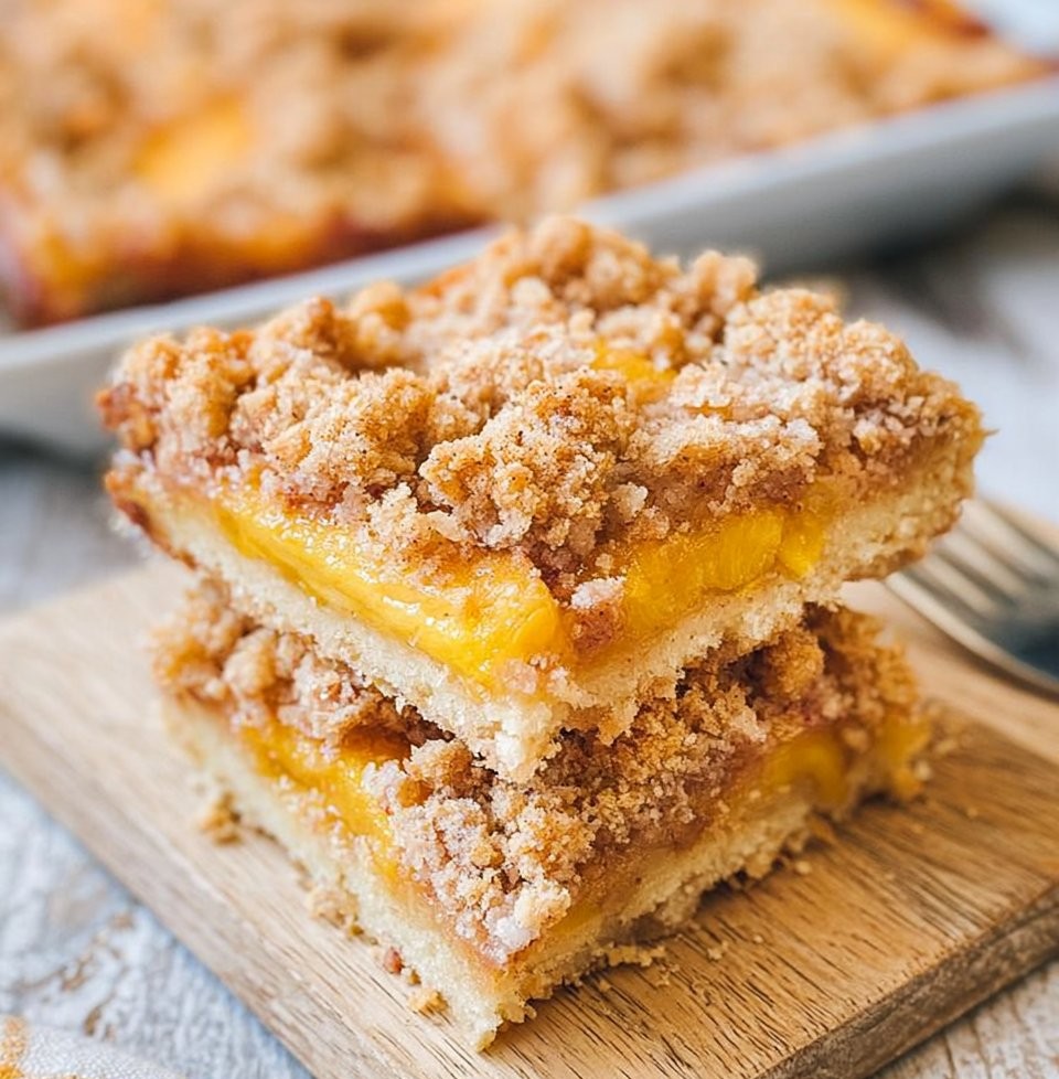 Peach Crumb Bars