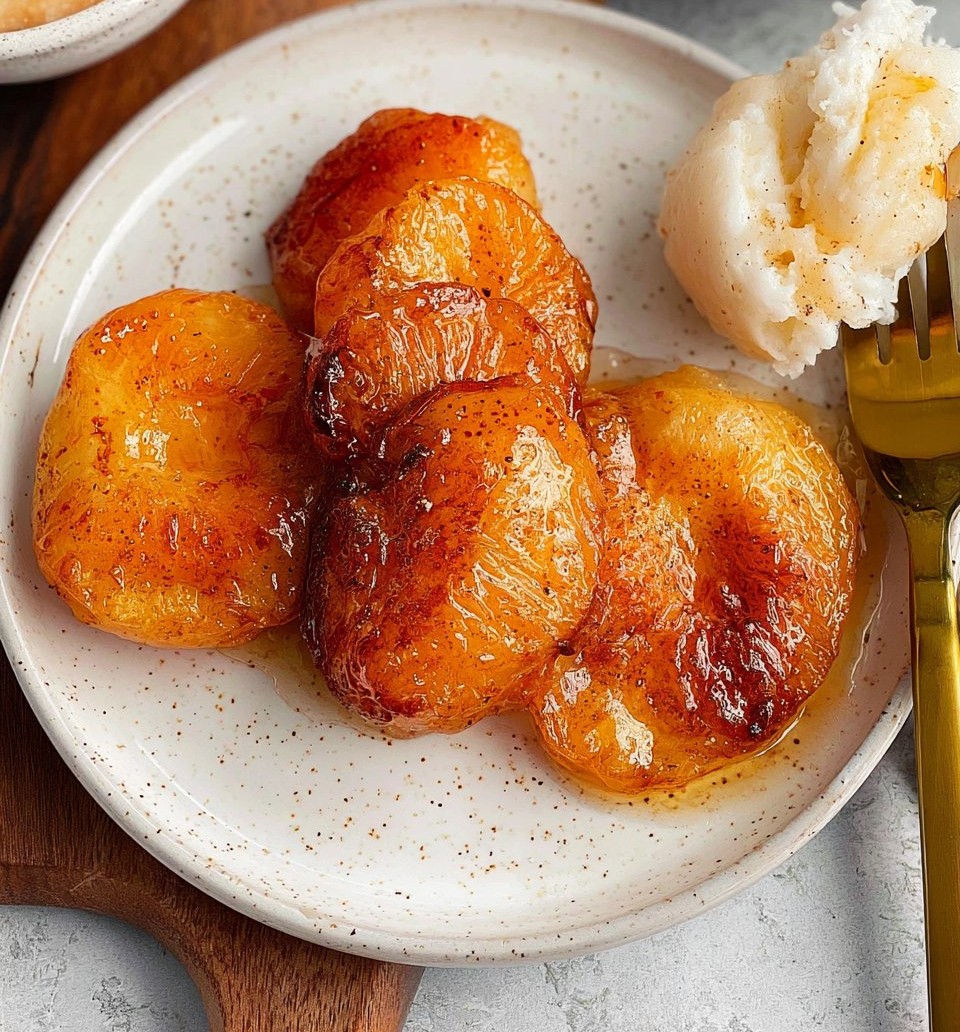 Air Fryer Peaches