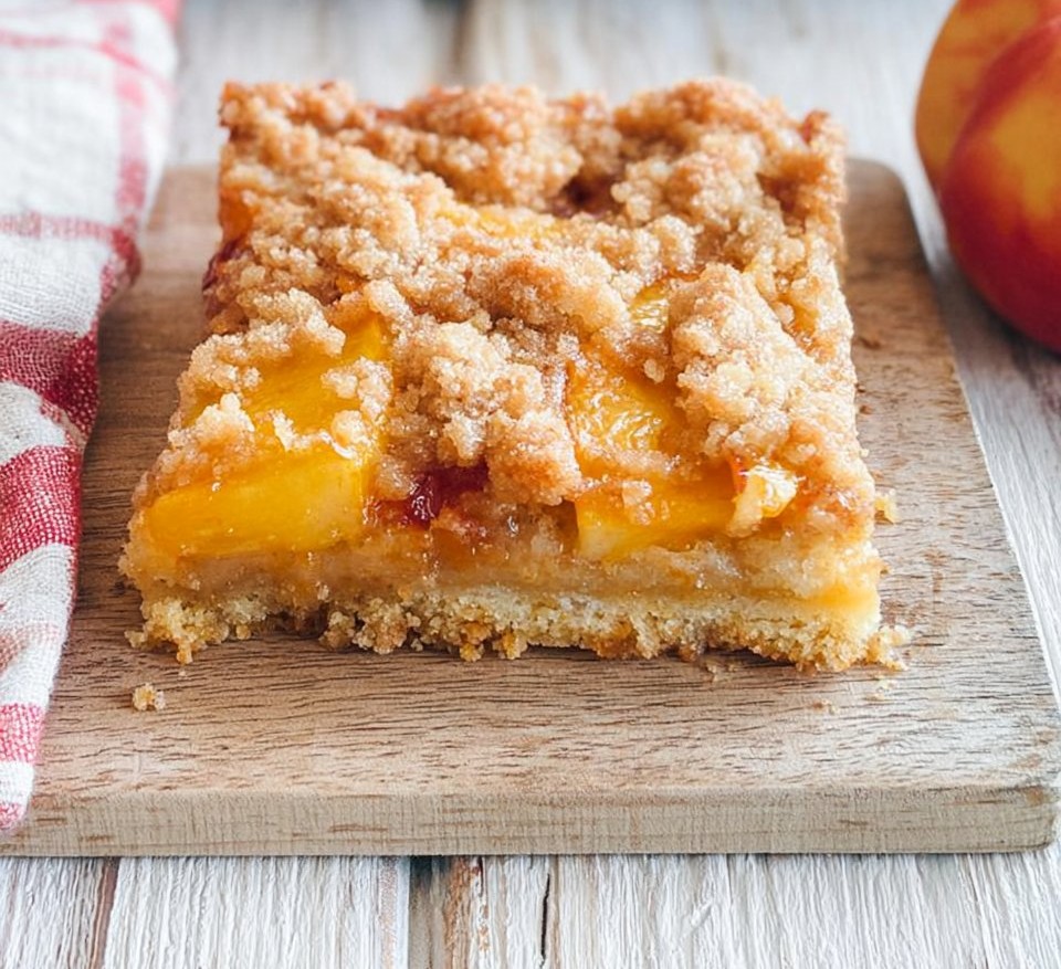 Peach Crumb Bars