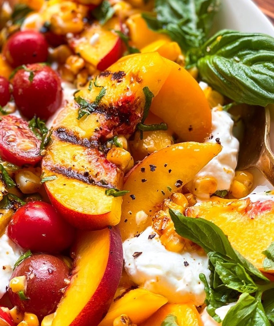 Burrata Peach Salad