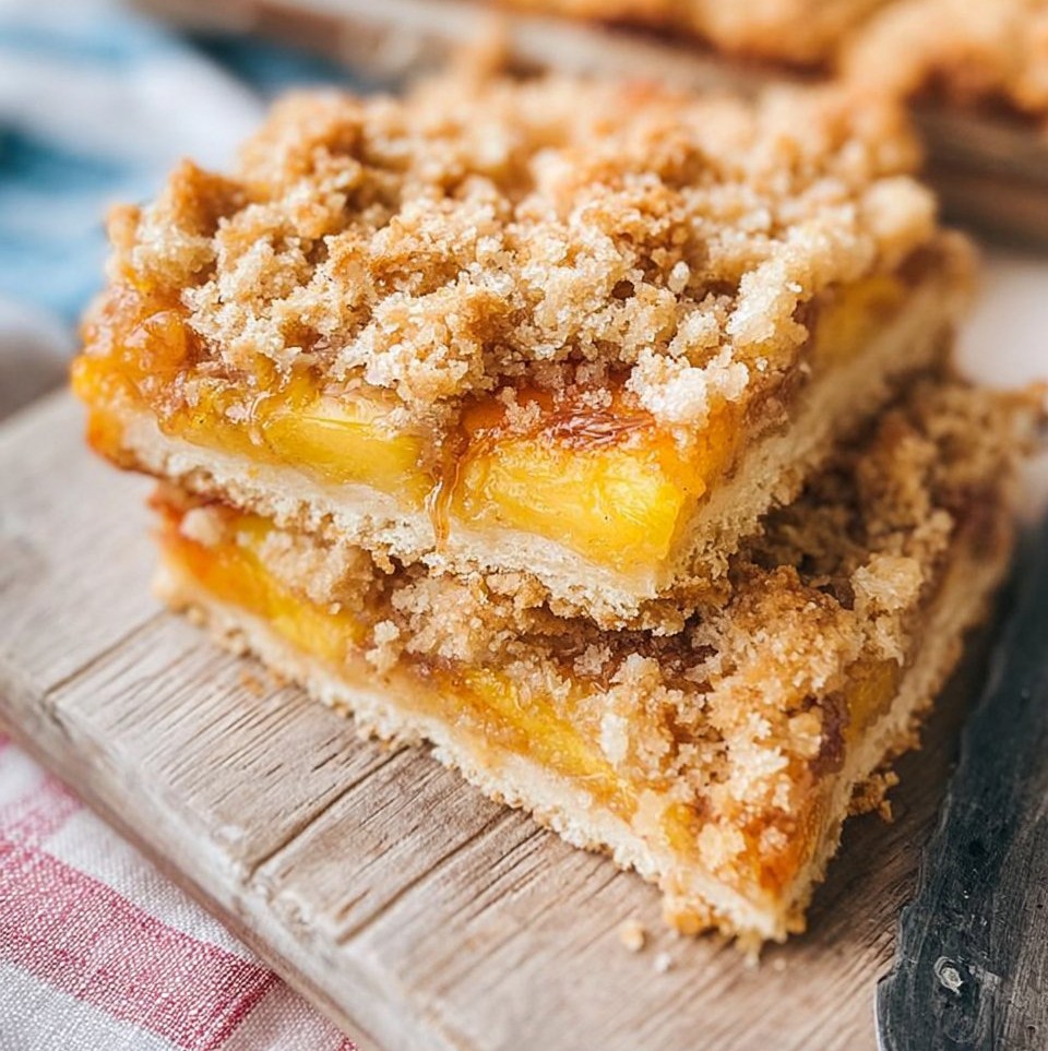 Peach Crumb Bars
