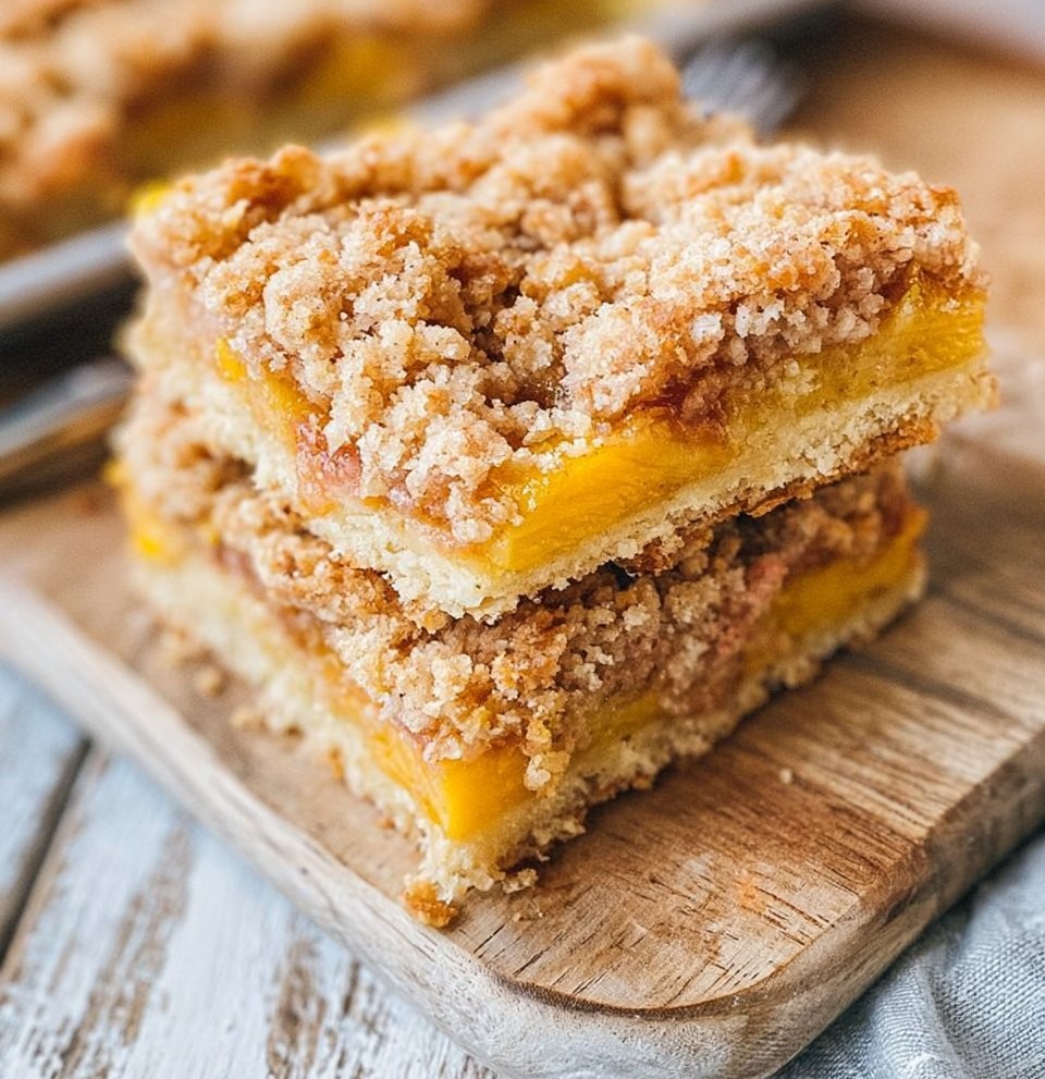 Peach Crumb Bars