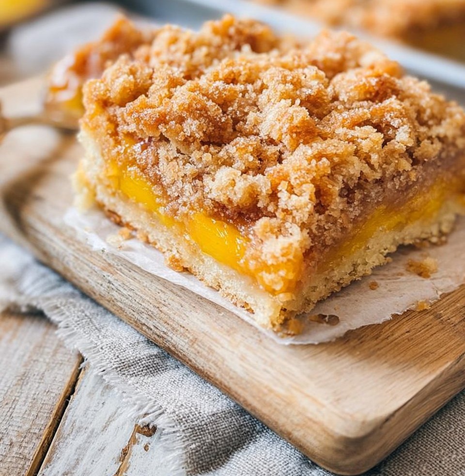 Peach Crumb Bars