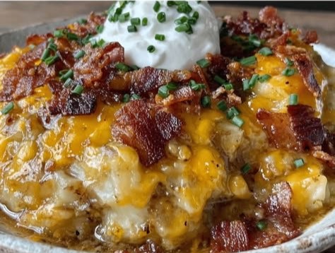 Crockpot Loaded Baked Potato Soup