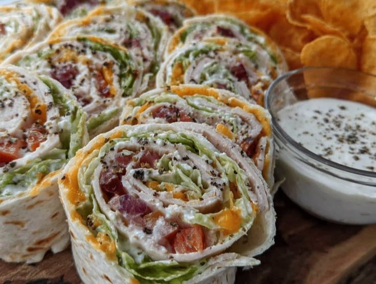 Turkey Ranch Pinwheel Wraps