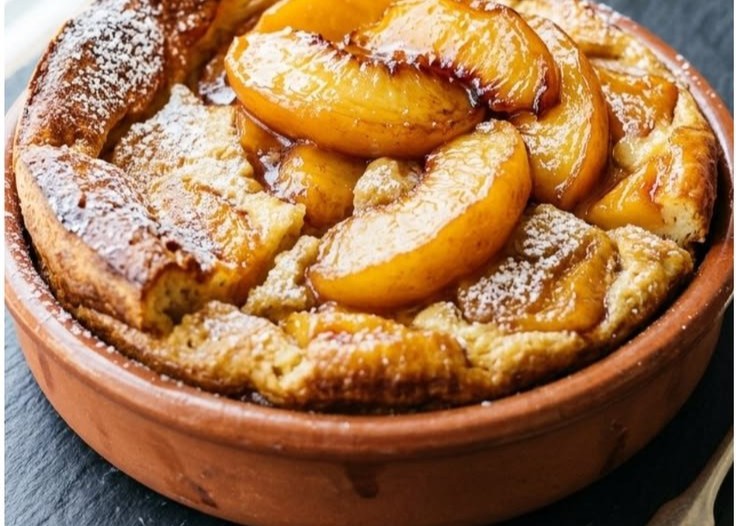 Baked Peach Cobbler Cottage Cheese Breakfast Bowl