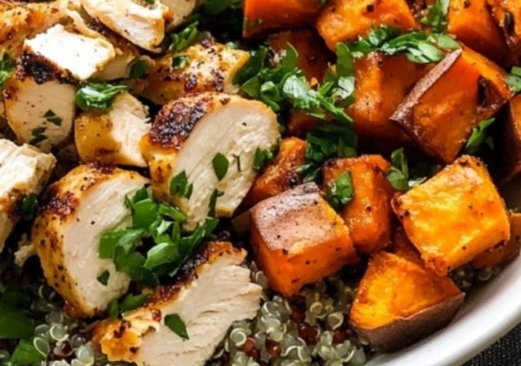 Healthy Chicken Quinoa Bowl