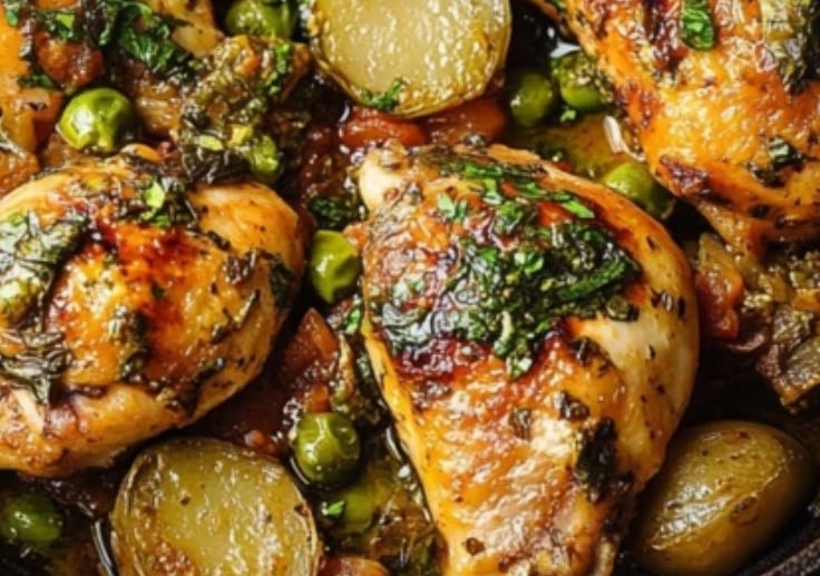 Chicken Vesuvio