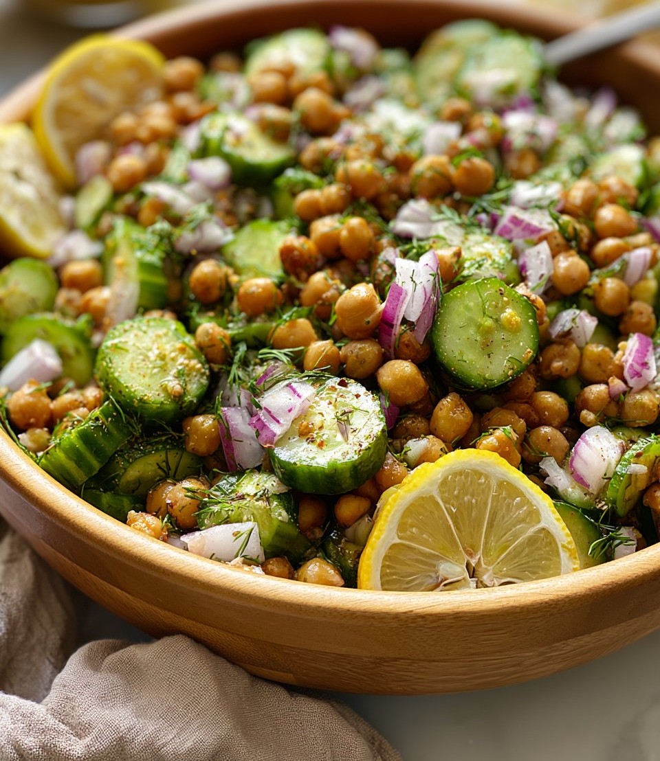 Chickpea Cucumber Salad