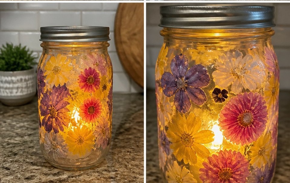 Pressed Flower Lantern 15 Pressed Flower Lantern