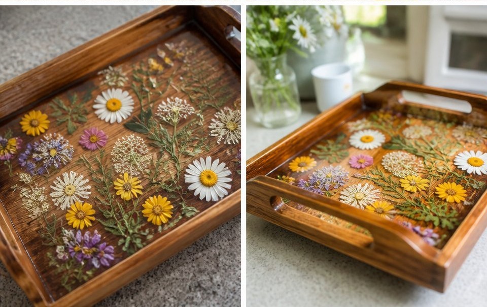 Floral Serving Tray 14 Floral Serving Tray