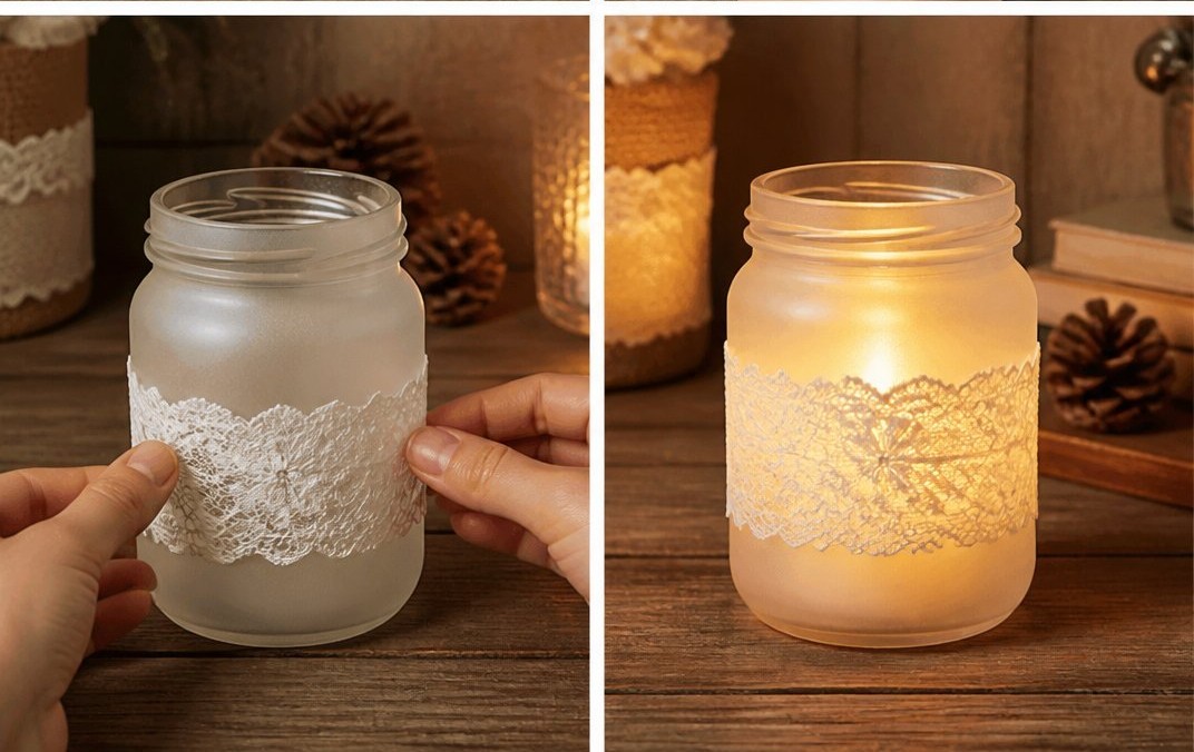 Frosted Glass Candle Holder 15 Frosted Glass Candle Holder