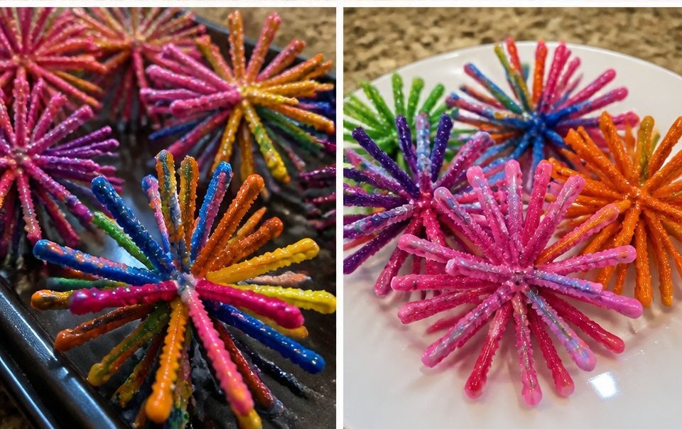 Pipe Cleaner Firework Stamps 14 Pipe Cleaner Firework Stamps