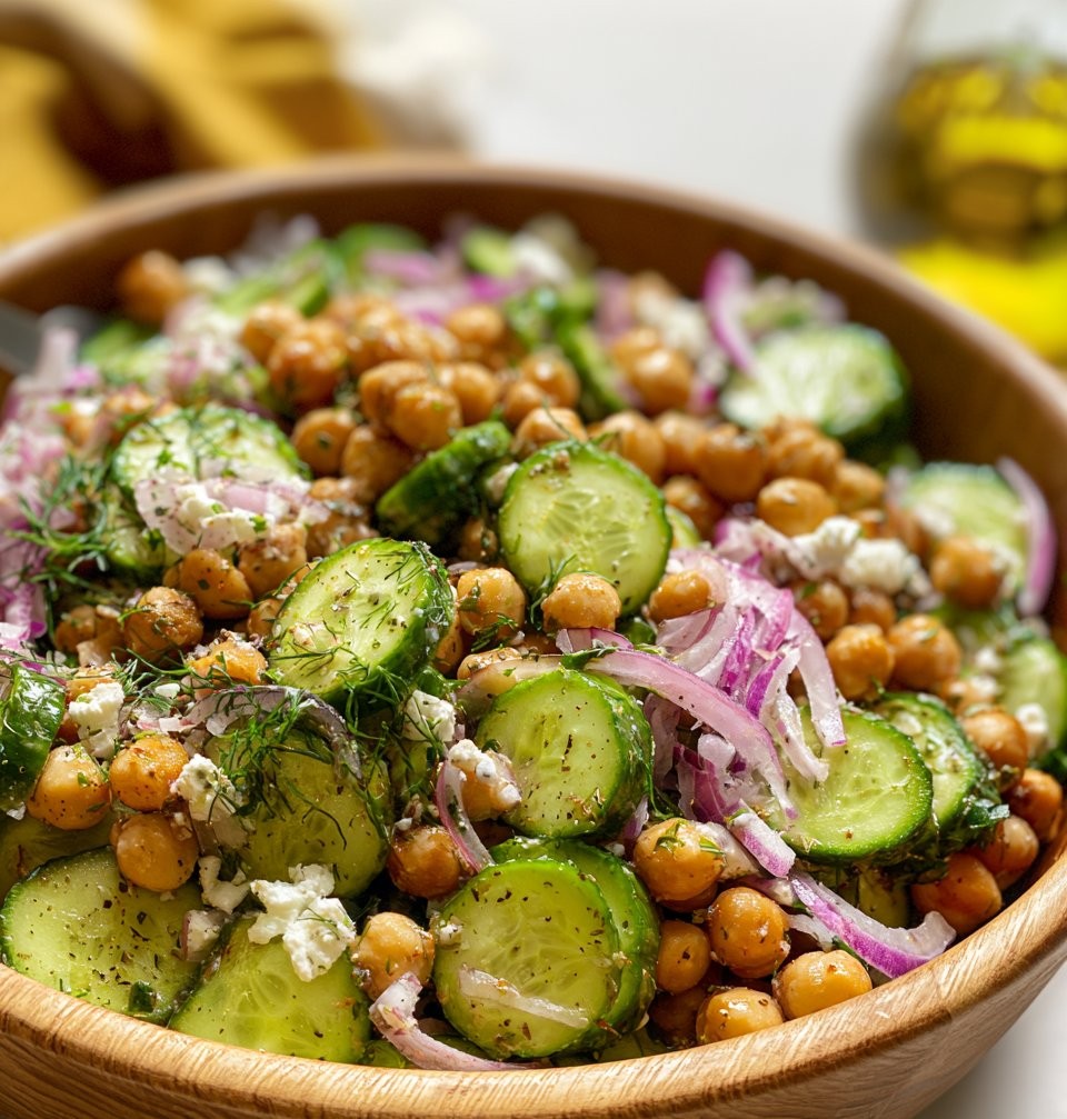 Chickpea Cucumber Salad