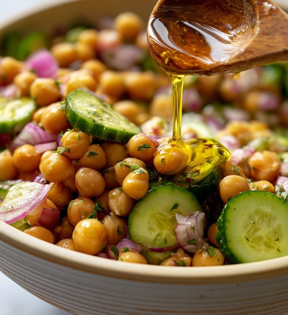 Chickpea Cucumber Salad