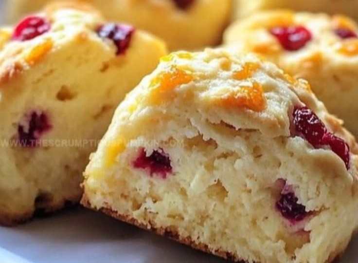 Orange Cranberry Cream Scones
