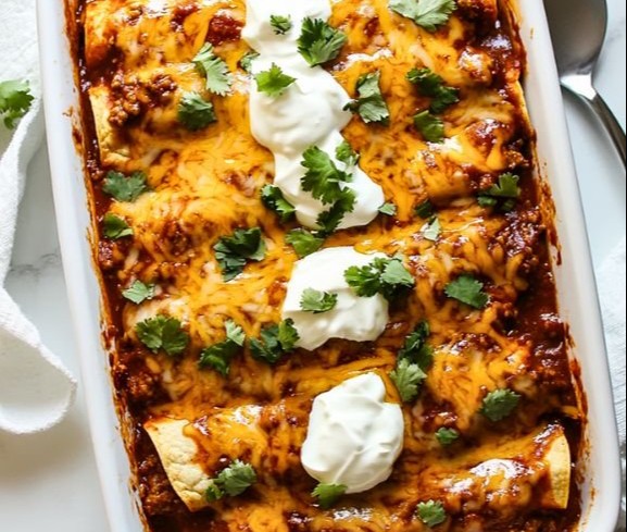 Ground Beef Enchiladas