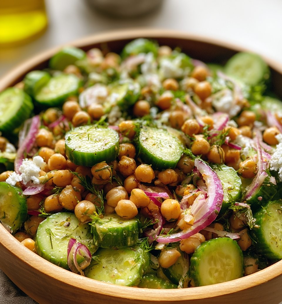 Chickpea Cucumber Salad