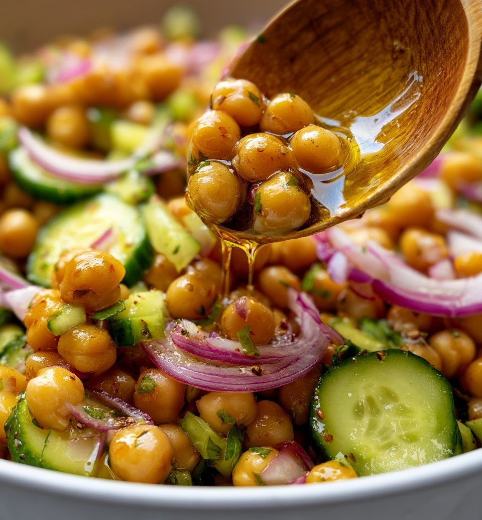 Chickpea Cucumber Salad