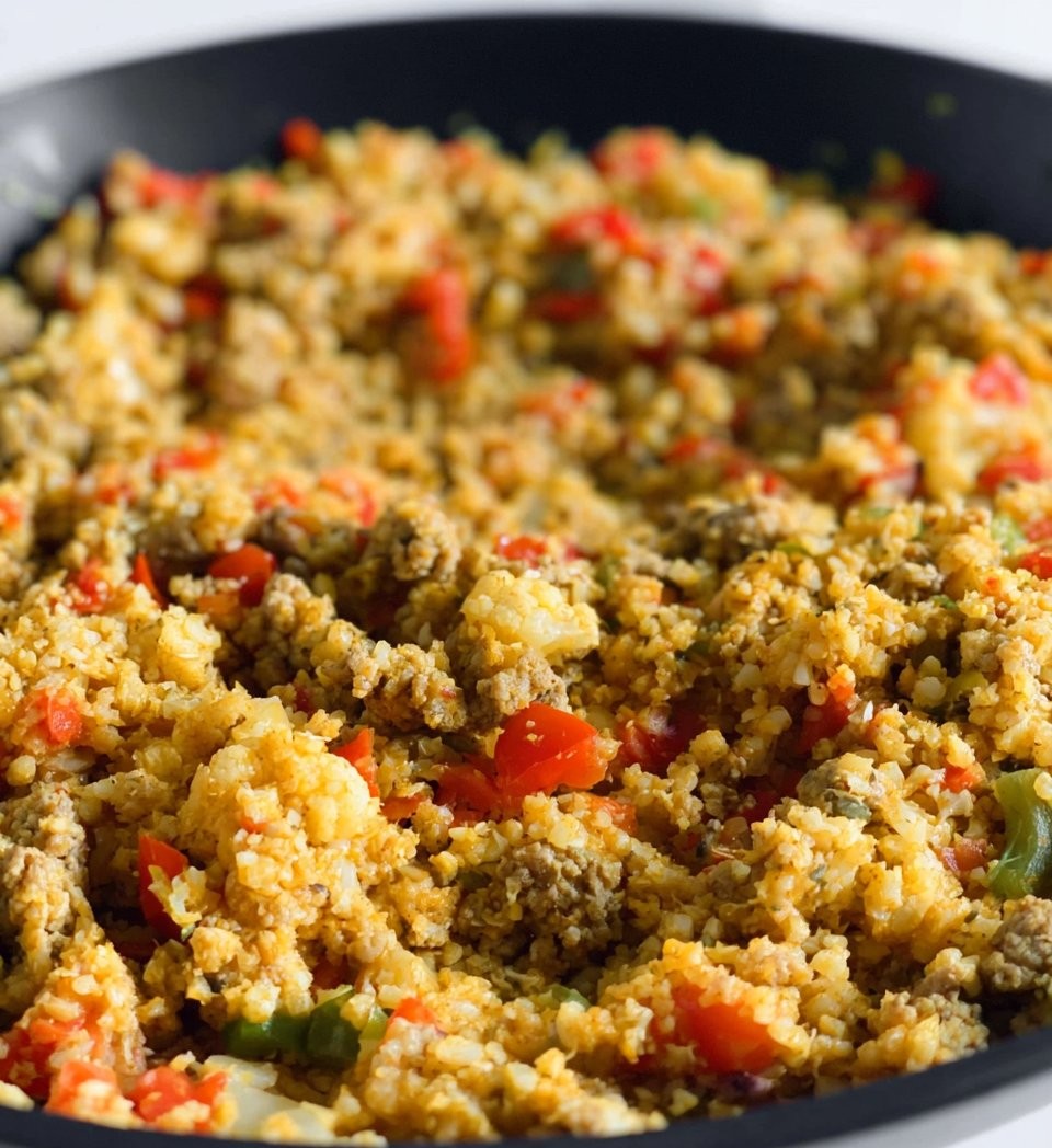 Cauliflower Rice With Ground Turkey