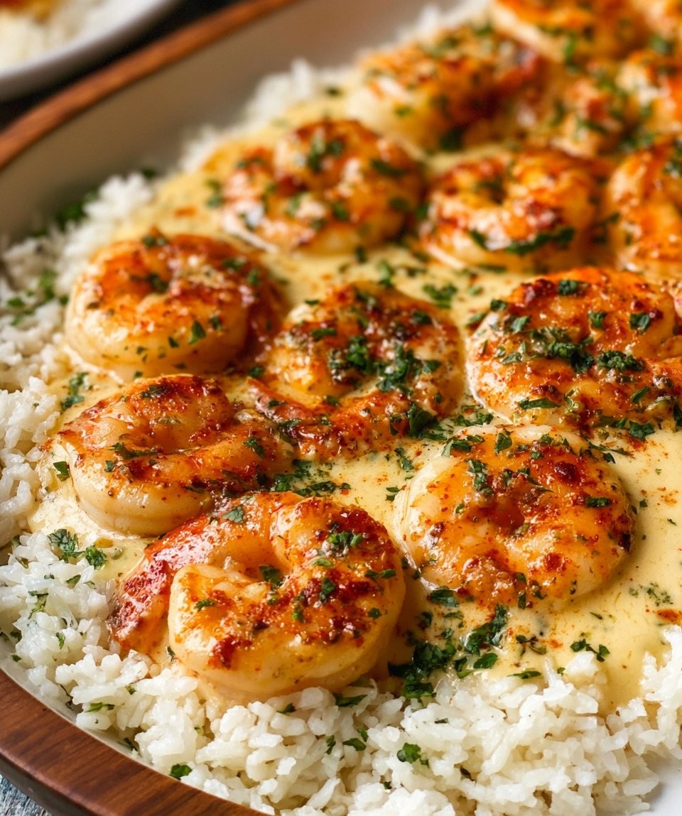 Easy One-Pan Garlic Butter Shrimp with Rice