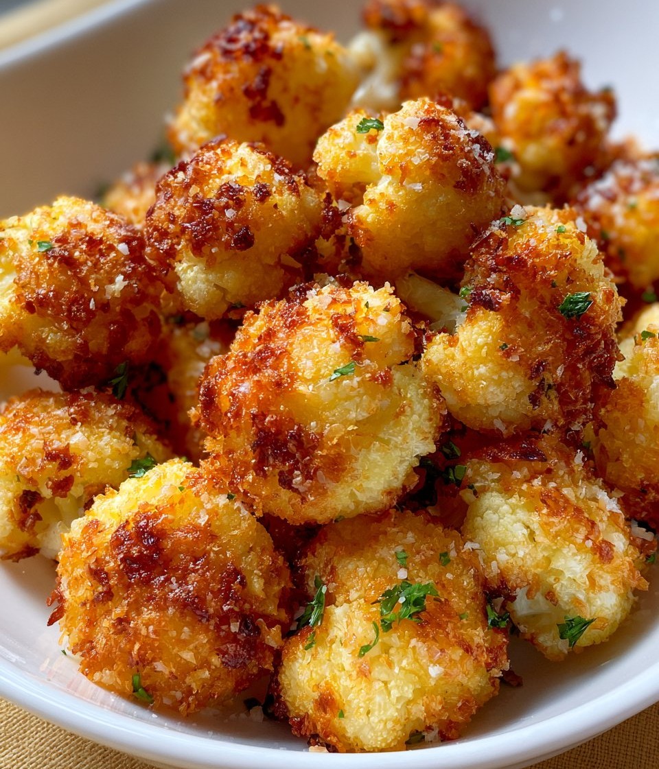 Parmesan Cauliflower Bites