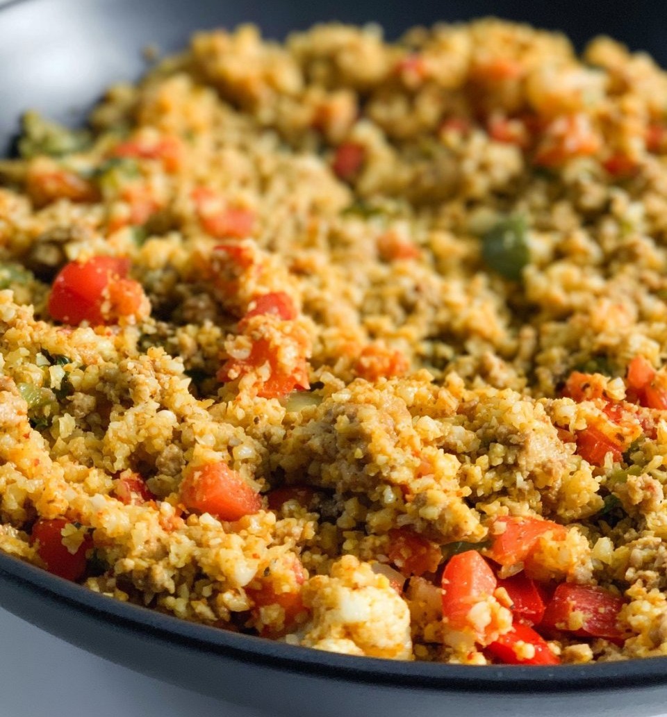 Cauliflower Rice With Ground Turkey