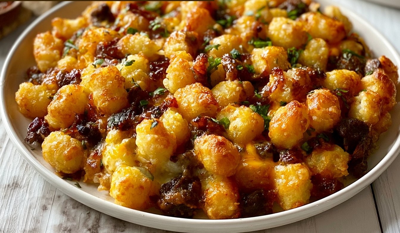 Cowboy Beef Tater Tot Casserole