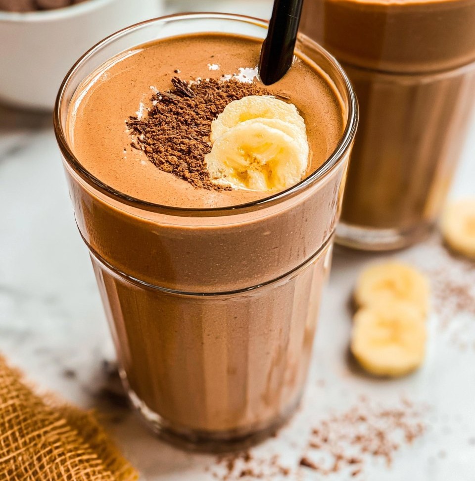 Chocolate Peanut Butter Banana Smoothie