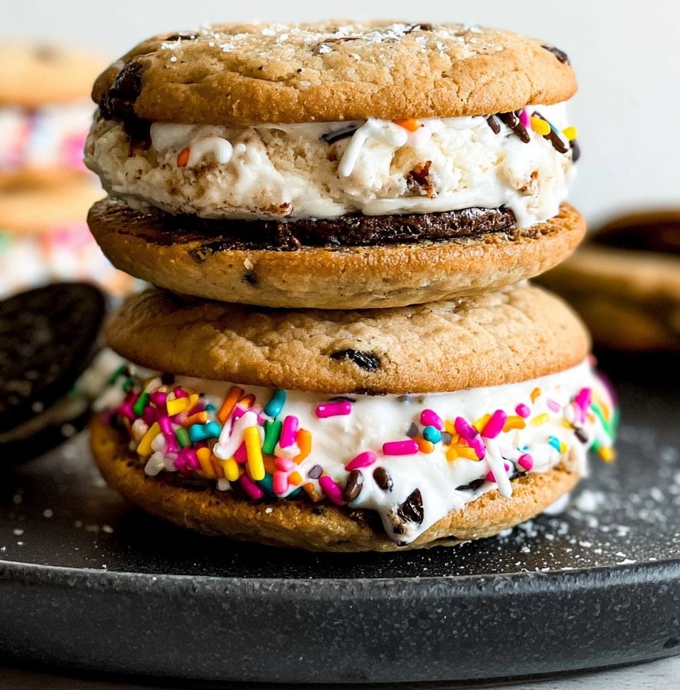 Cookie Ice Cream Sandwiches