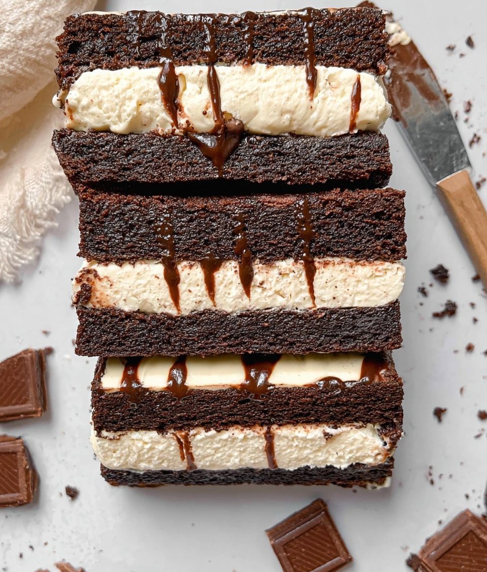 Brownie Ice Cream Sandwiches