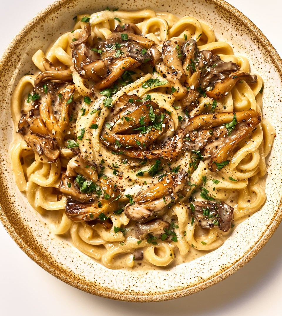 Oyster Mushroom Pasta