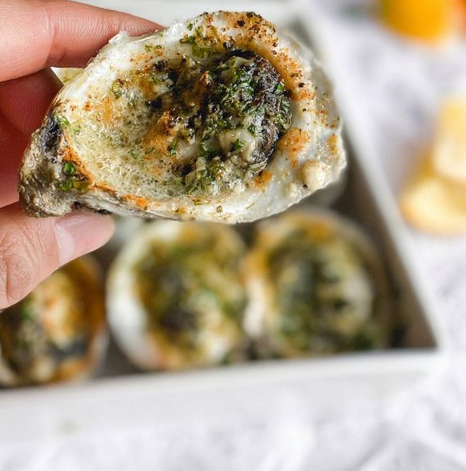 Garlic Herb Butter Grilled Oysters