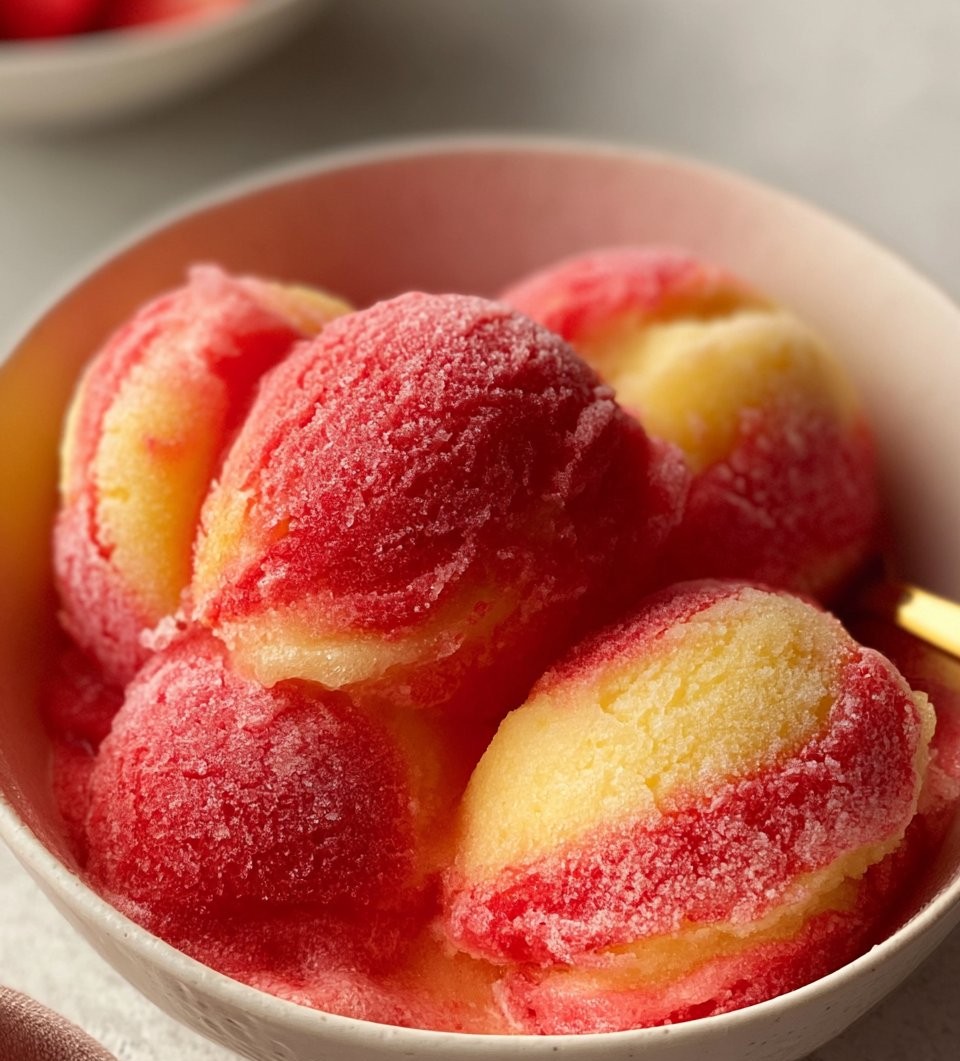 Strawberry Pineapple Sorbet