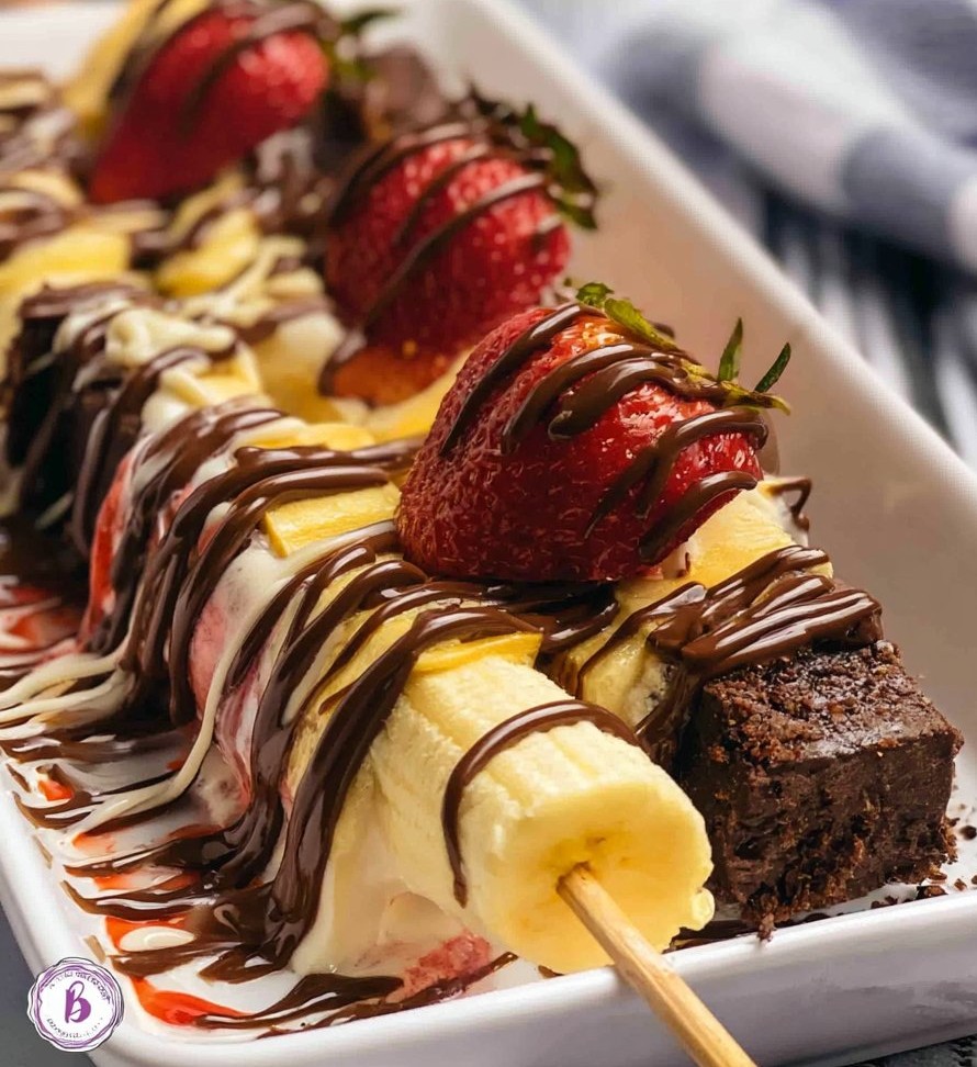 Banana Split Kabobs