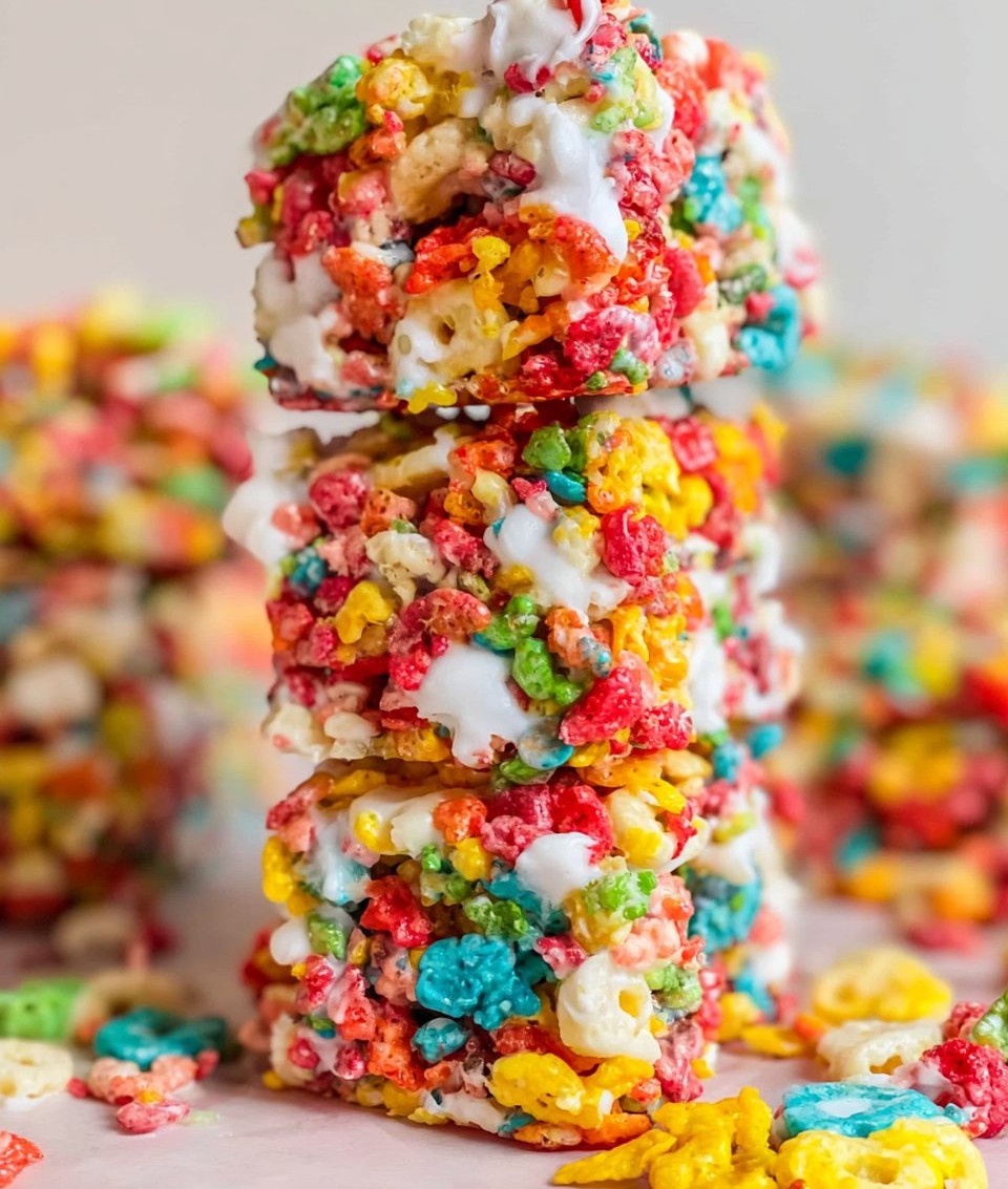 Fruity Pebbles Rice Krispie Treats