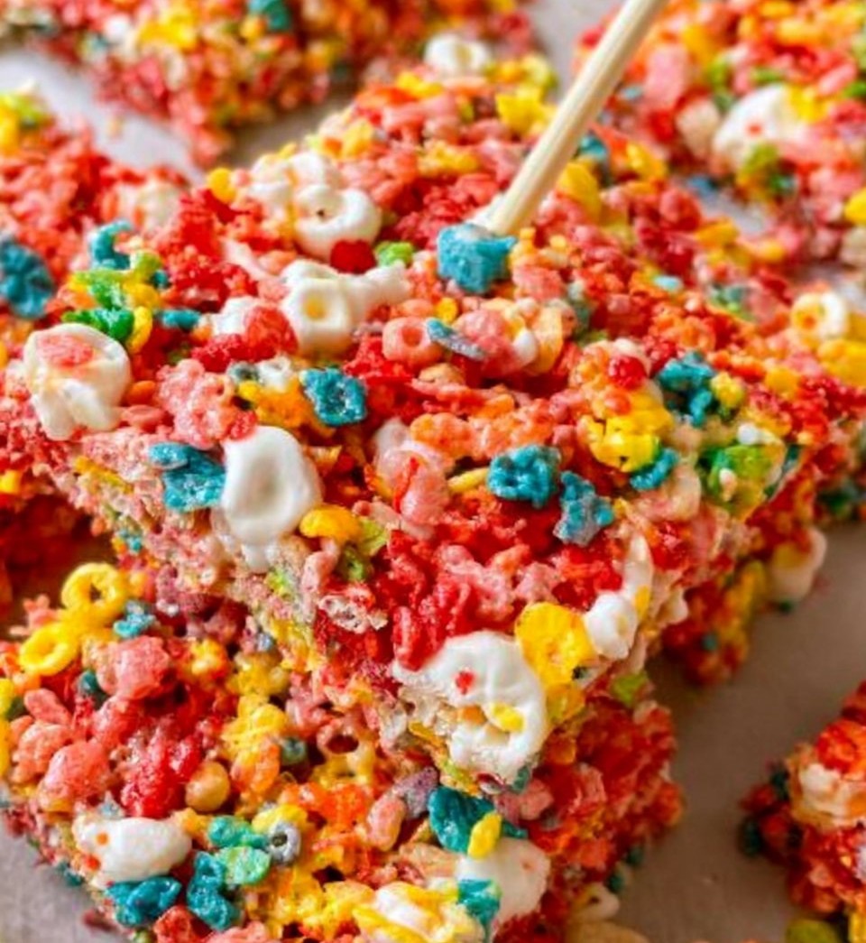 Fruity Pebbles Rice Krispie Treats