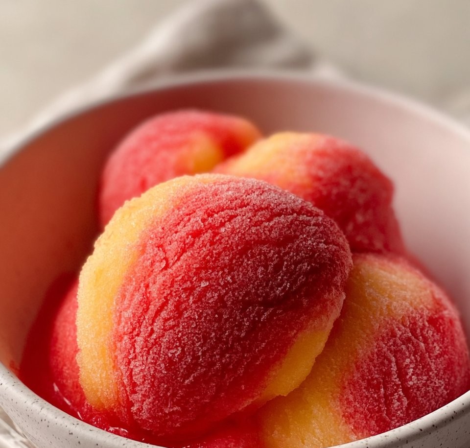 Strawberry Pineapple Sorbet