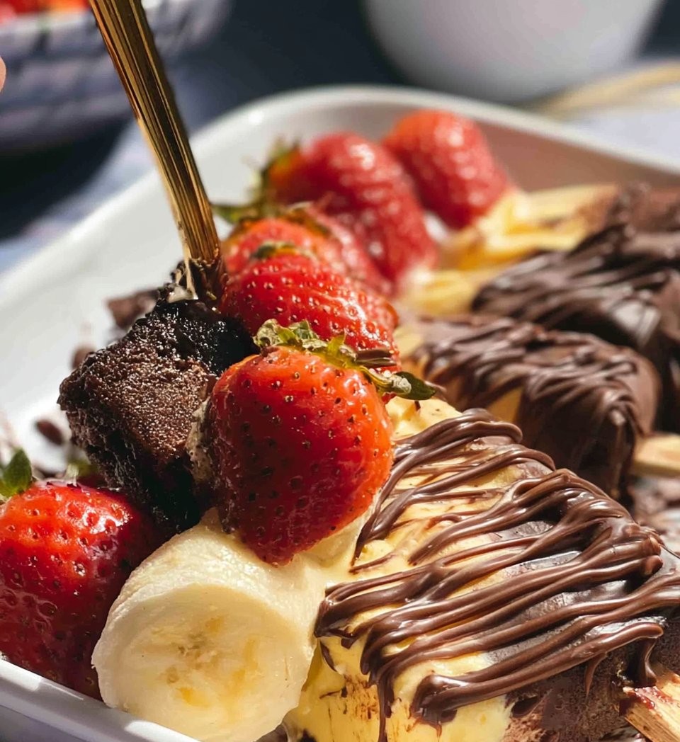 Banana Split Kabobs