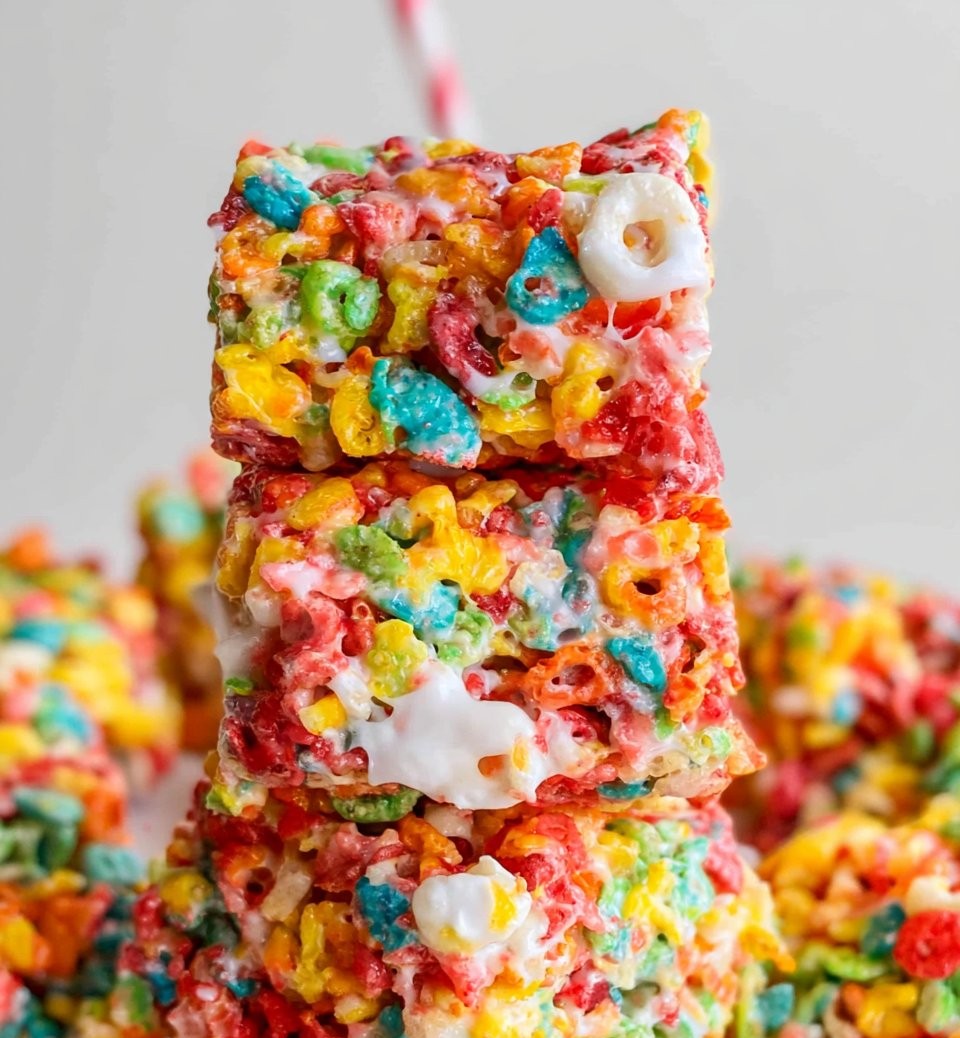Fruity Pebbles Rice Krispie Treats