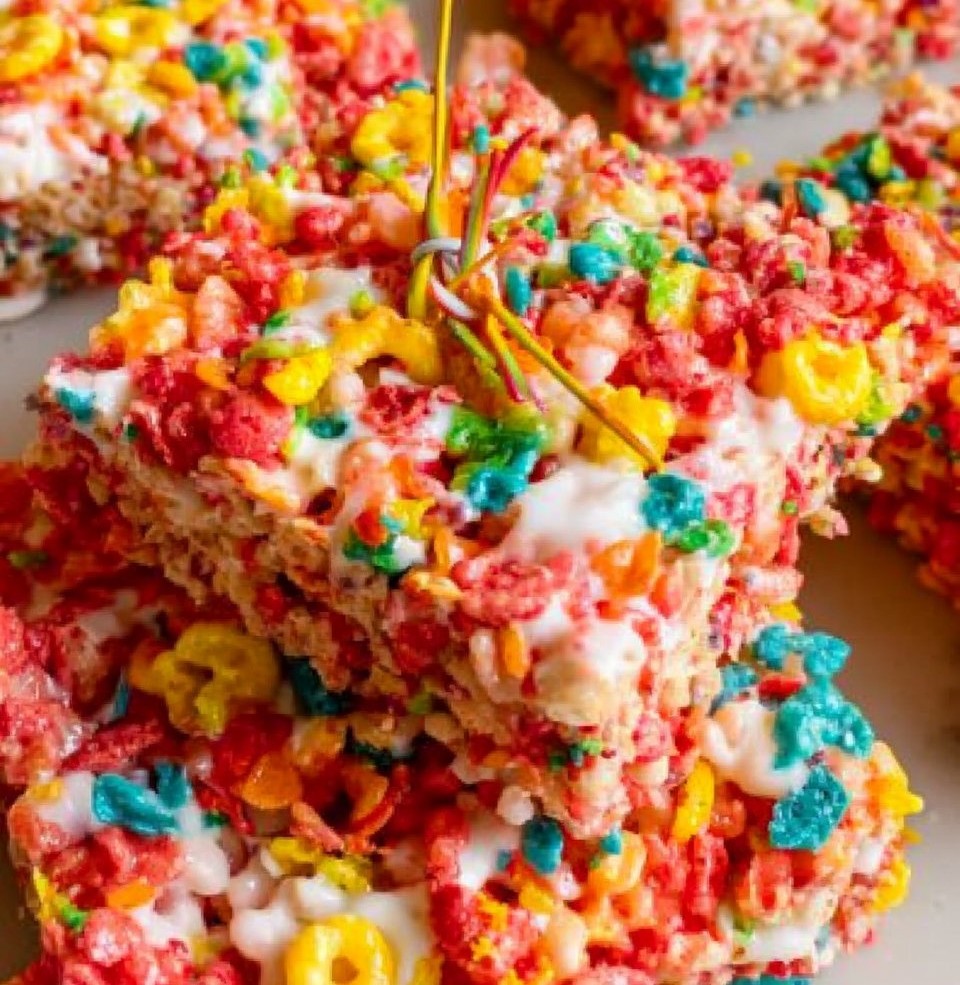 Fruity Pebbles Rice Krispie Treats
