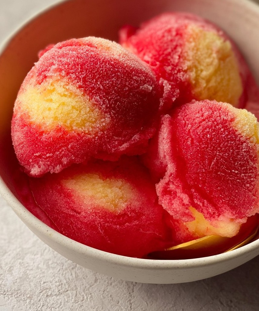 Strawberry Pineapple Sorbet