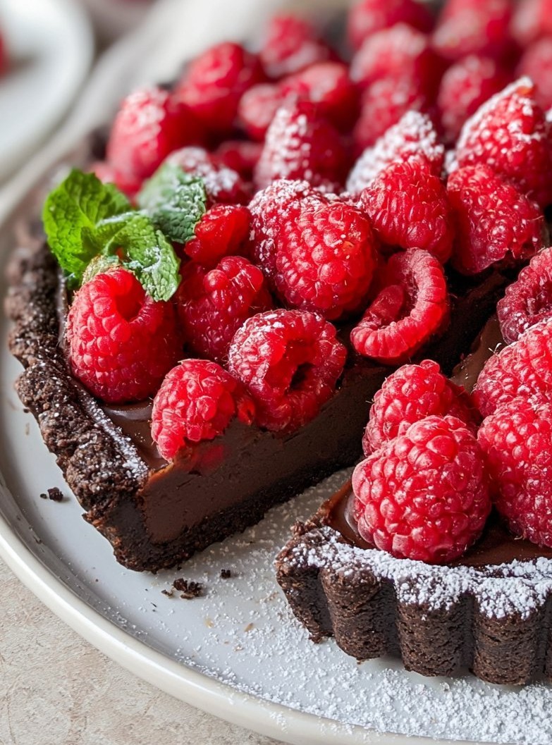 Chocolate Raspberry Tart