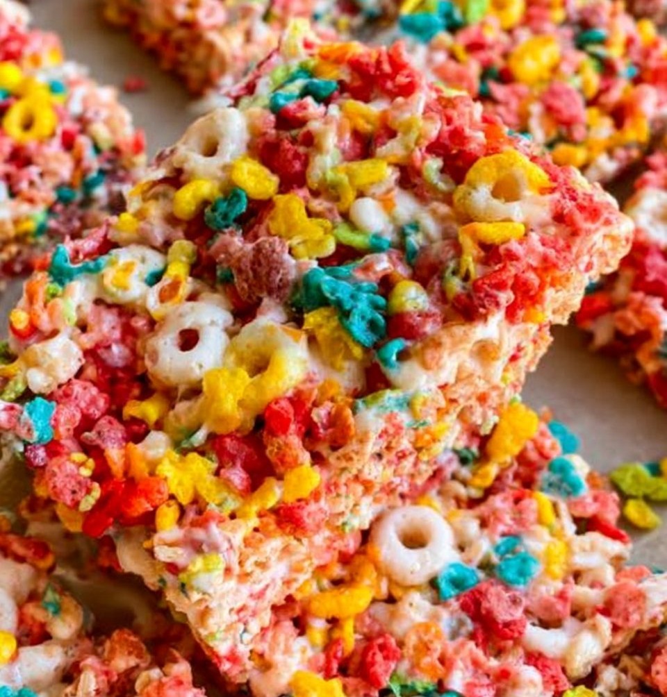 Fruity Pebbles Rice Krispie Treats