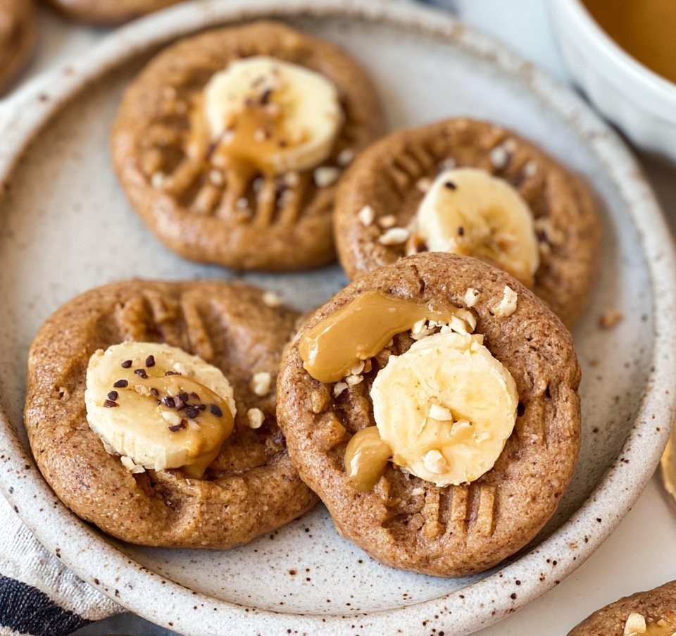 Banana Peanut Butter Cookies