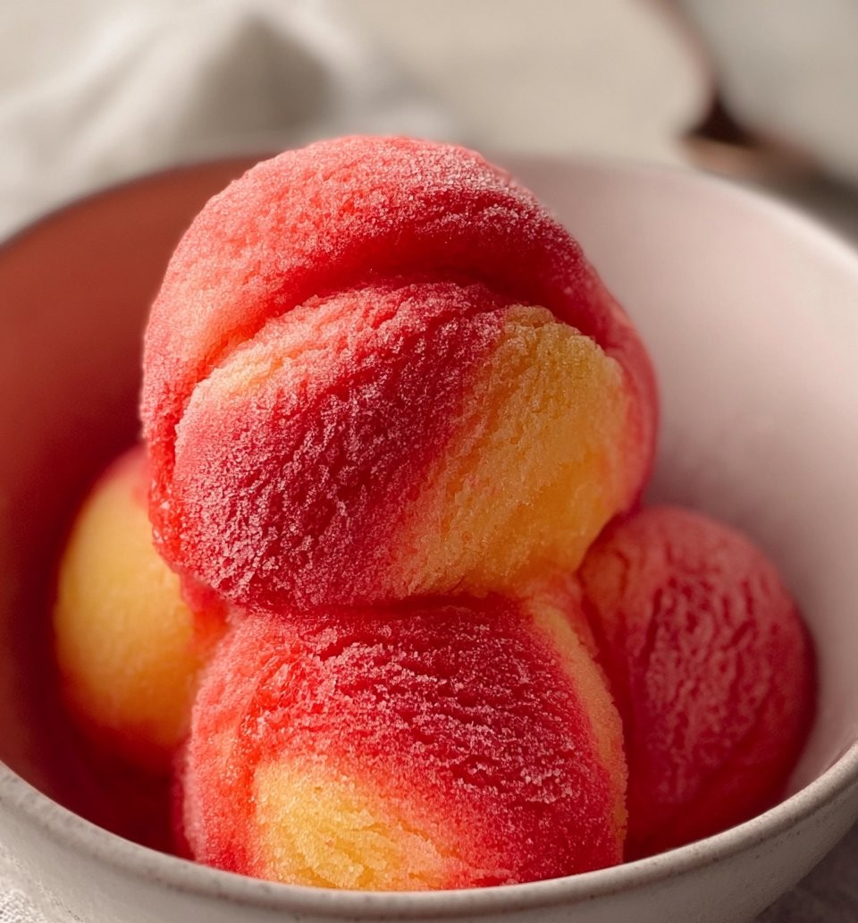 Strawberry Pineapple Sorbet
